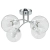 Plafon chromowany szklany 4-punktowy 8084/4 z serii ELBA - Lampy Elem